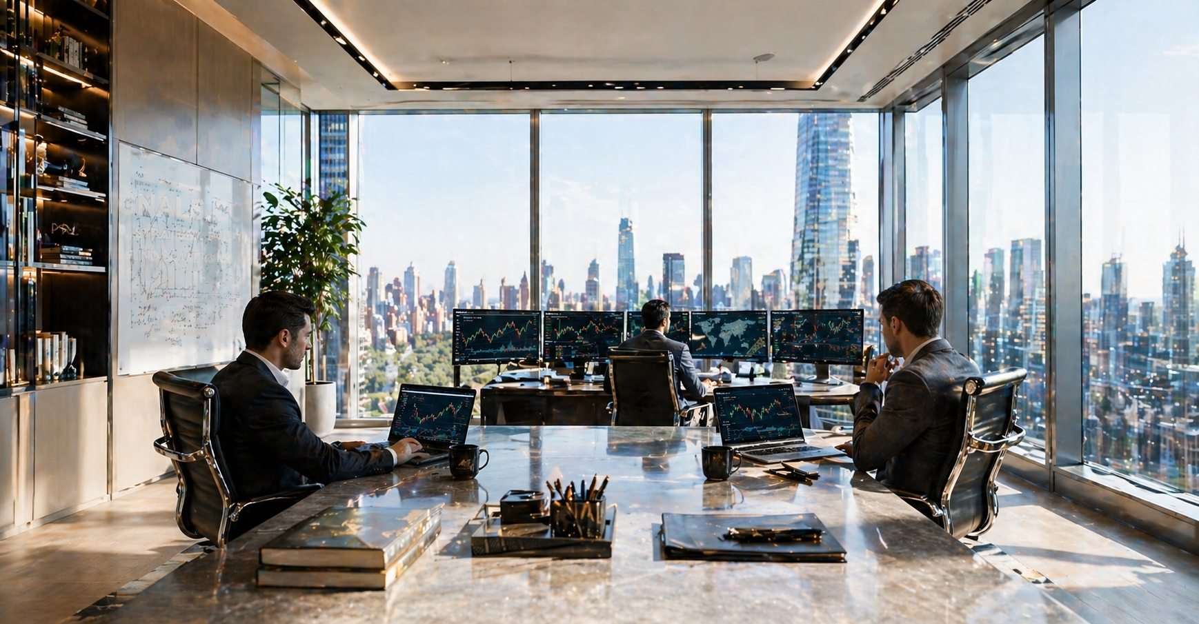 Our finance market specialists at work