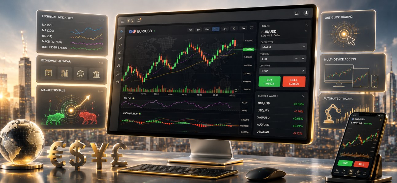 Advanced forex trading platform with live charts and signals — MetaTrader MT4 MT5