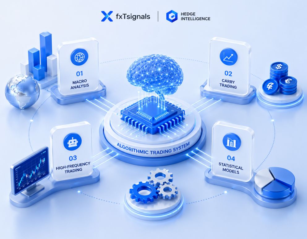 Algorithmic trading systems and statistical models powering hedge fund forex execution