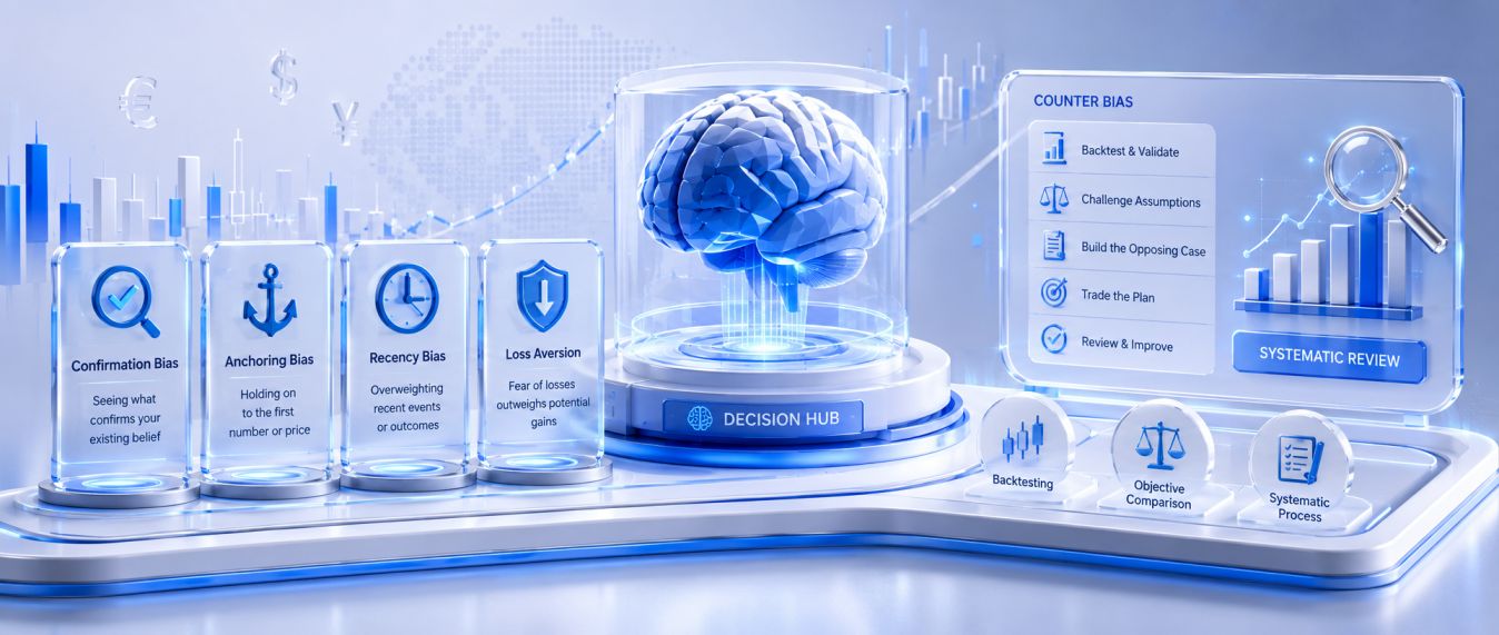 Cognitive biases in forex trading — understanding how mental shortcuts cost traders money