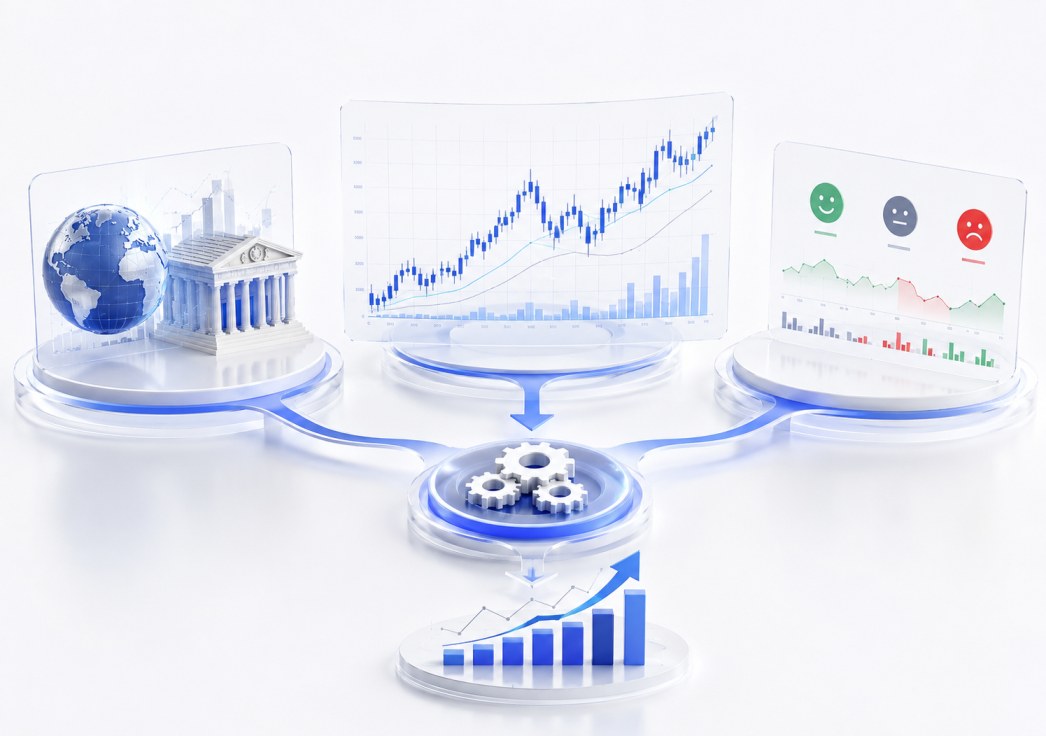 Combining sentiment analysis with technical and fundamental forex analysis