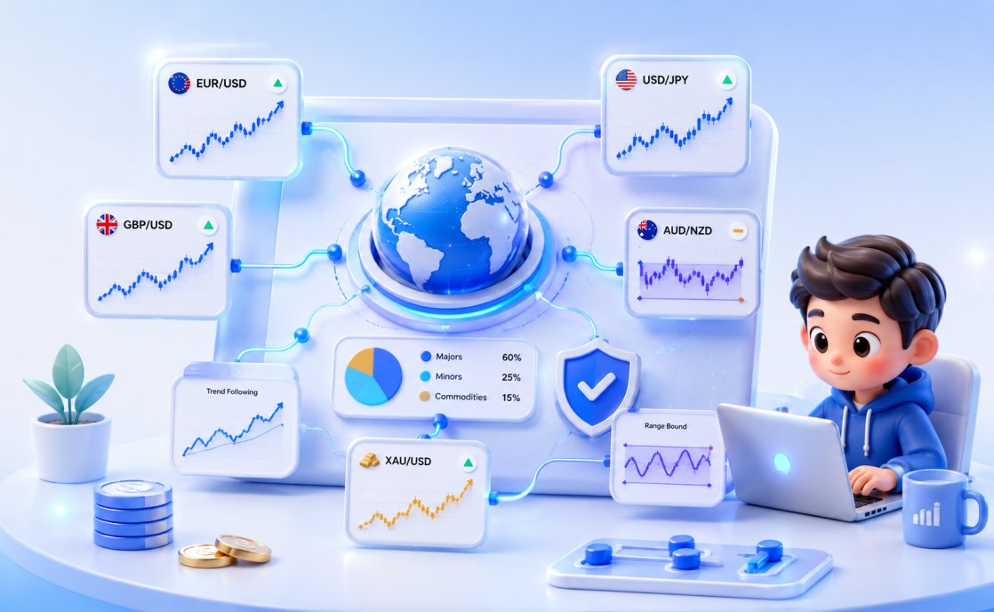Diversified forex portfolio strategy