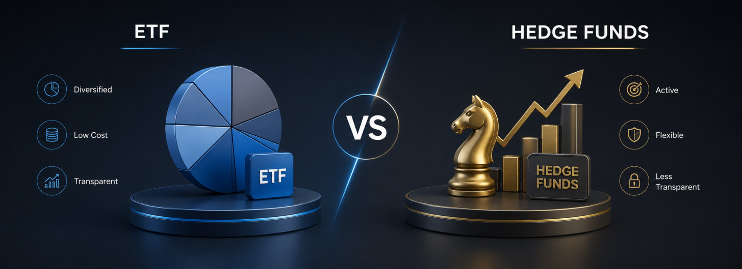 ETFs vs Hedge Funds — Investment vehicle comparison for forex traders