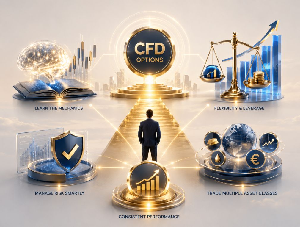 Financial markets CFD trading chart analysis showing currency pairs and market trends