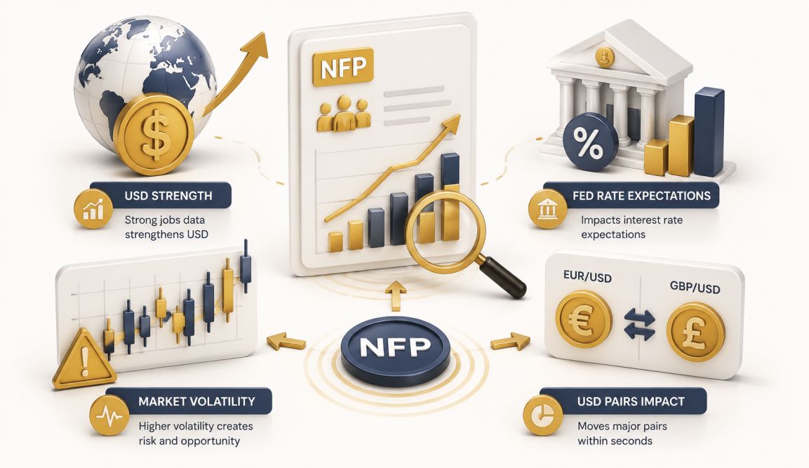 Forex Market Volatility — NFP Trading Strategy USD Pairs
