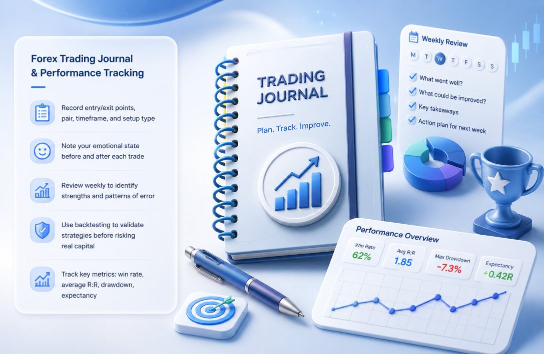 Forex trading journal and performance tracking