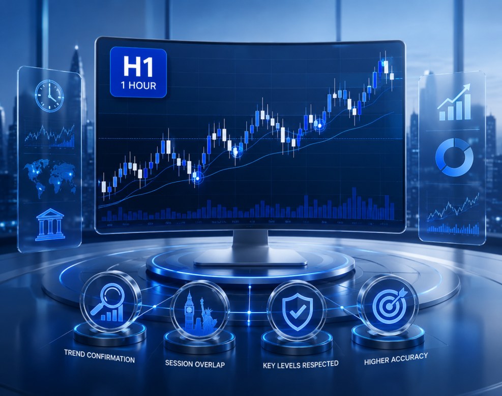 H1 hourly forex trading chart analysis