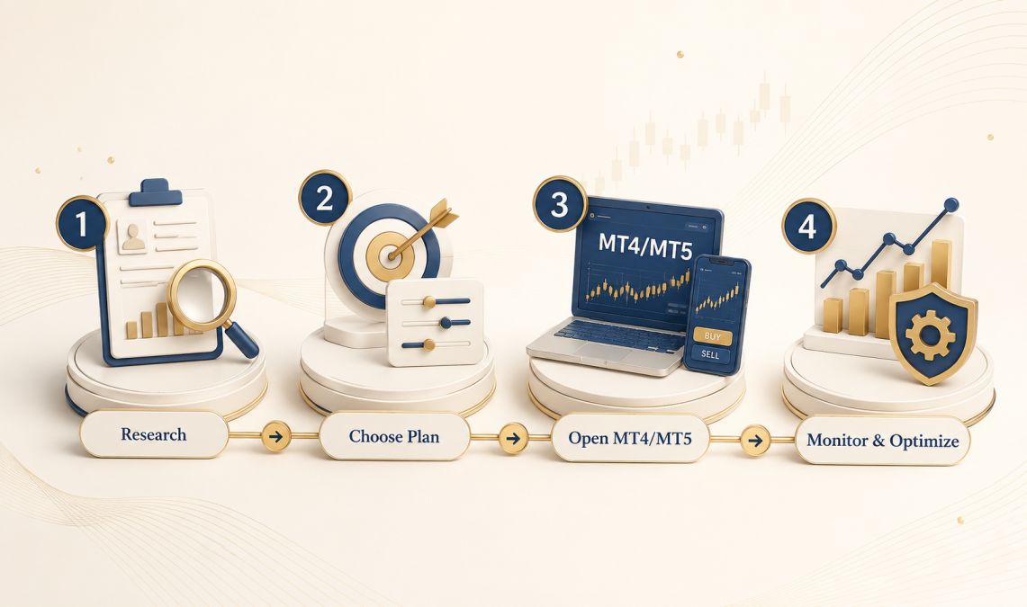 Step-by-step process for getting started with a managed forex account