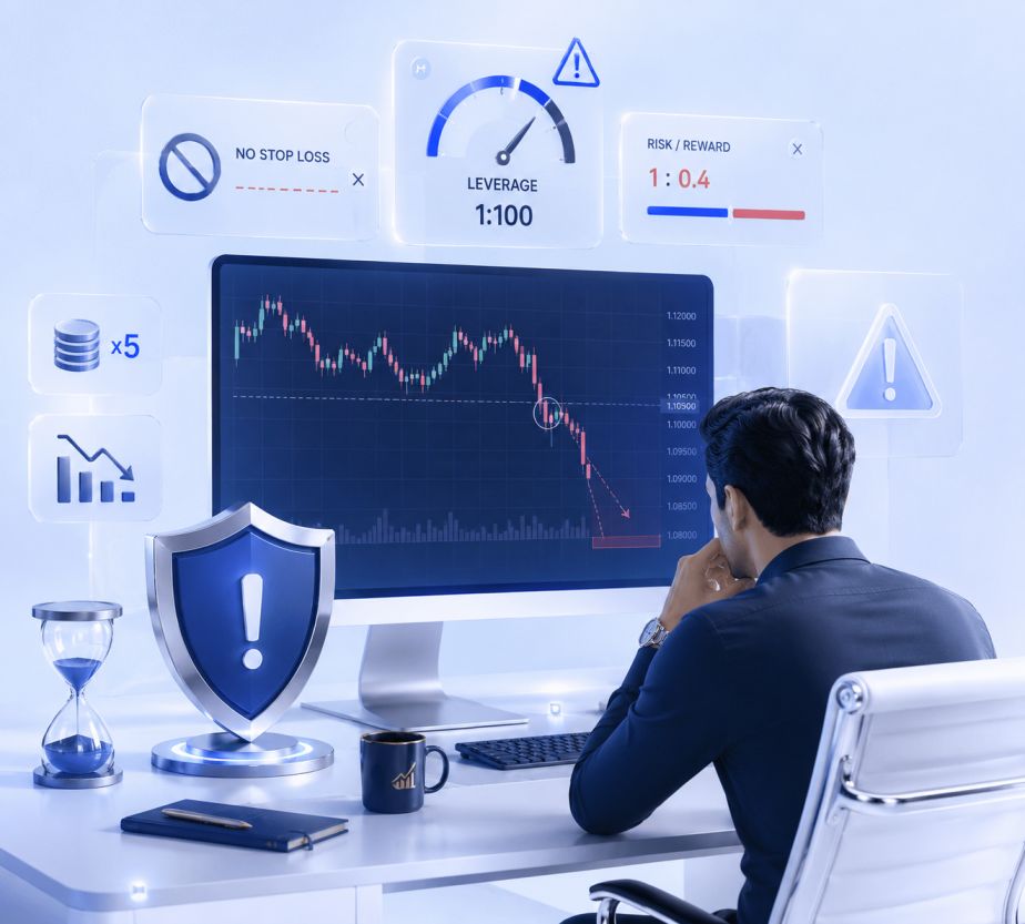 Risk management in forex trading — stop loss, leverage and risk-reward ratio explained