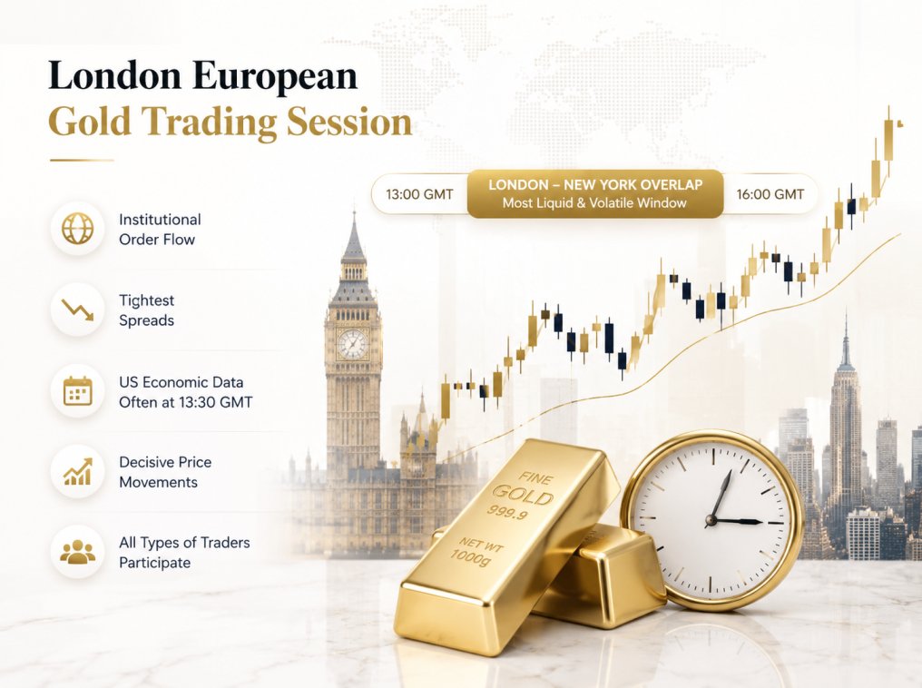 London European gold trading session institutional activity on XAUUSD