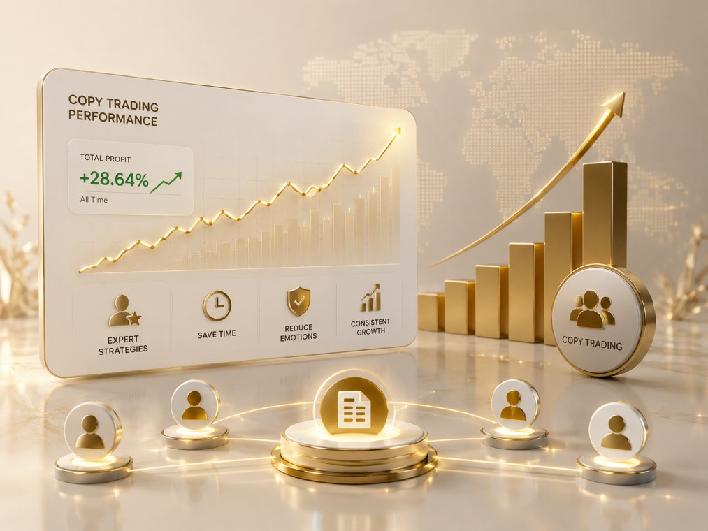 Performance analytics and profit charts from copy trading services and EA results