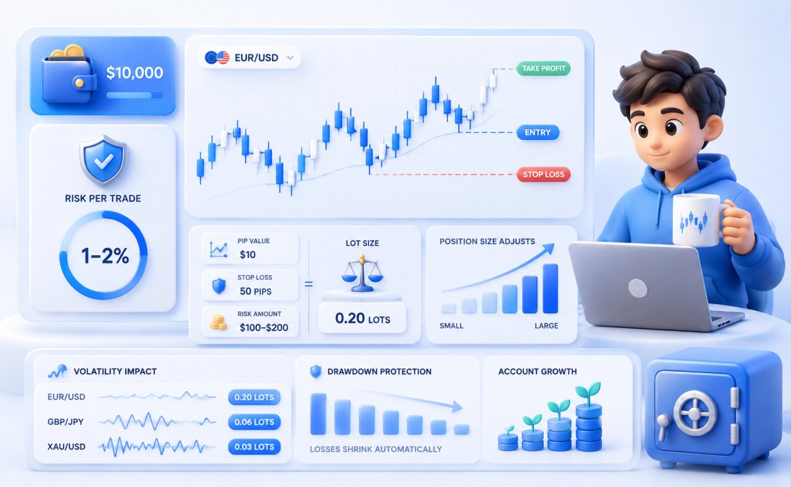 Position sizing in forex trading