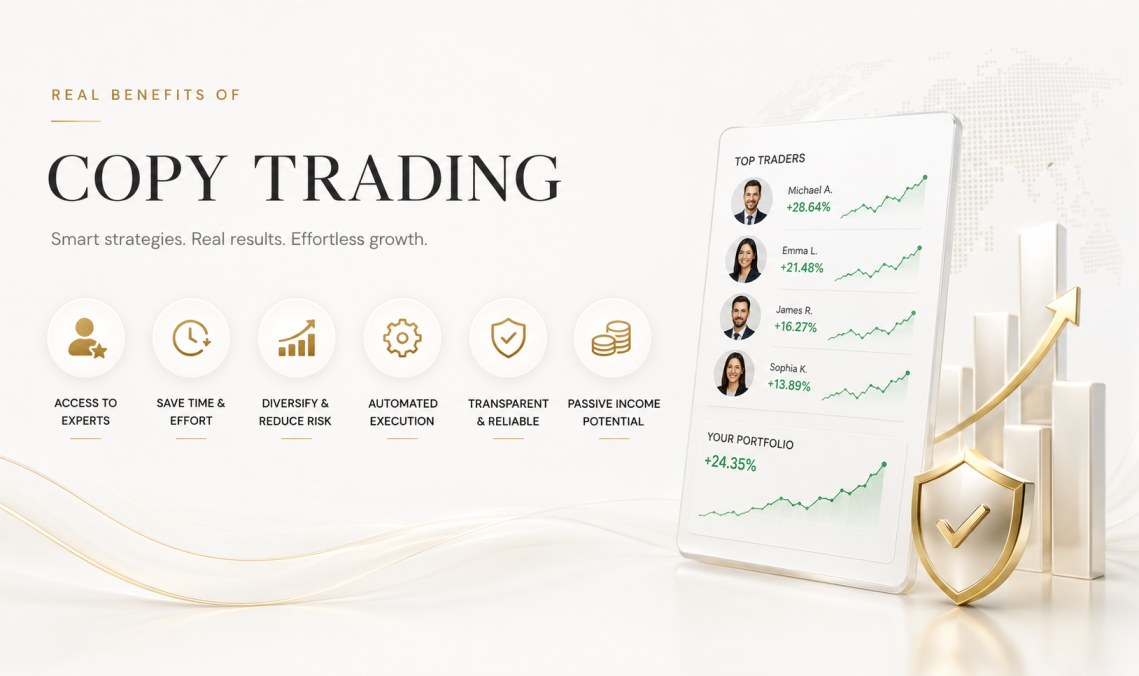 Real benefits of copy trading service — passive forex income and diversification
