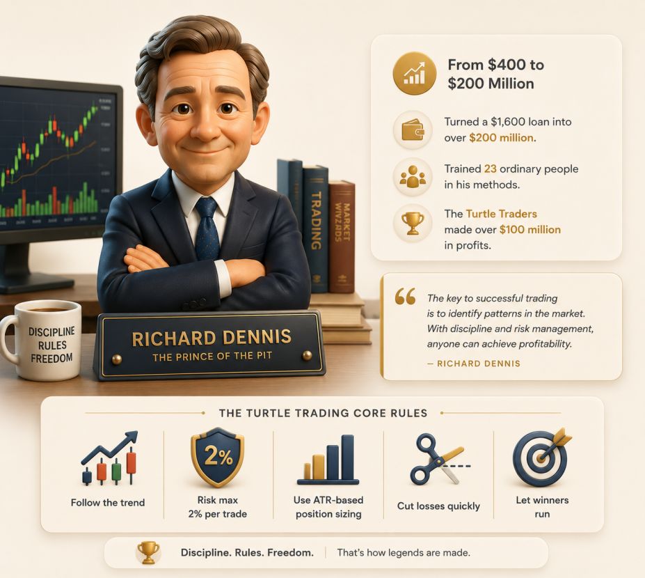 Richard Dennis — The Prince of the Pit, Turtle Trading founder