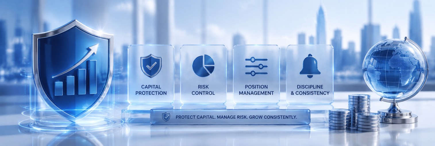 Risk management strategies in forex trading — fxTsignals.com protects client capital with 1-2% per trade discipline
