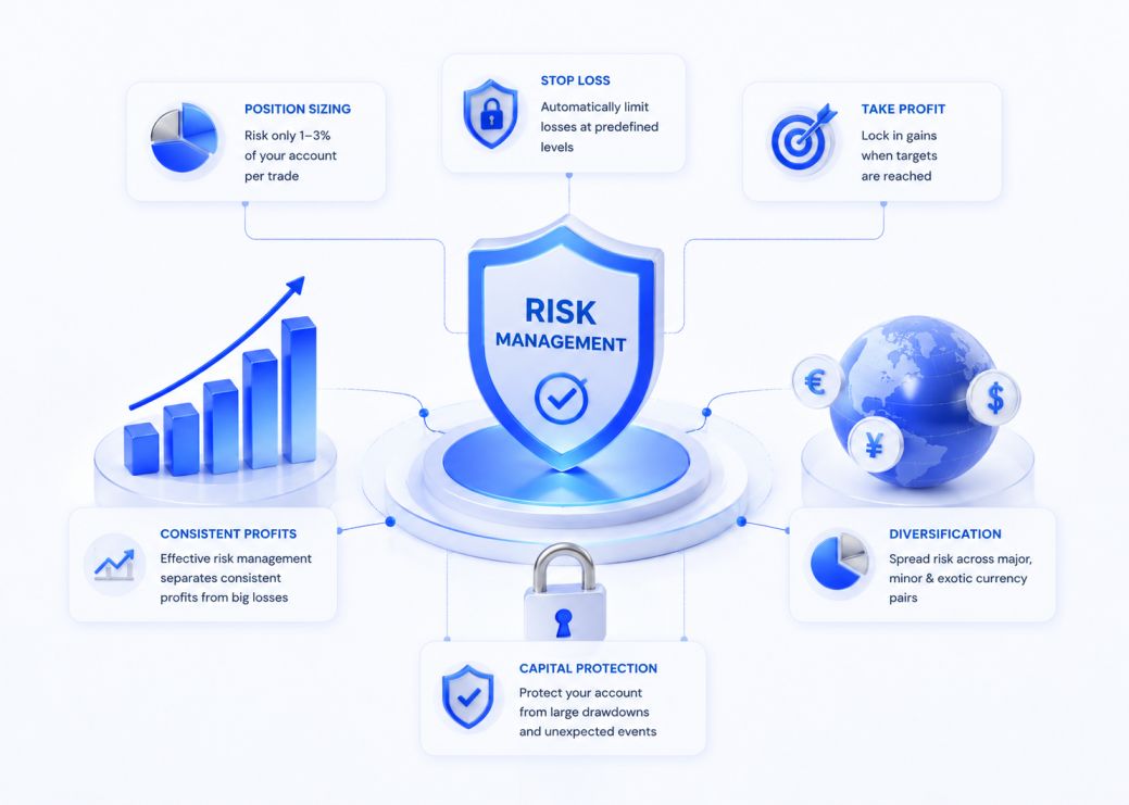 Risk management essentials for consistent forex profit — stop loss strategies and capital protection
