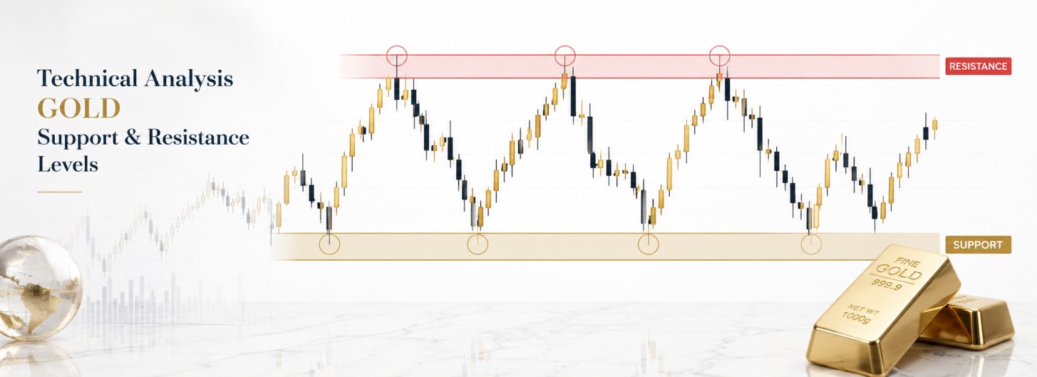 Technical analysis XAUUSD gold support resistance levels for session open trading