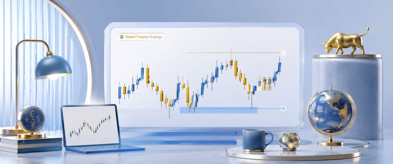 Naked Trading Strategy – Pure Price Action Forex Chart showing clean candlesticks without indicators