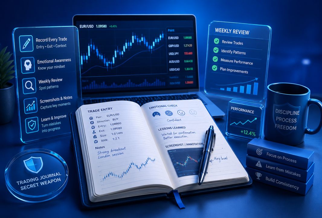 Trading journal as a secret weapon — documenting trades for continuous improvement