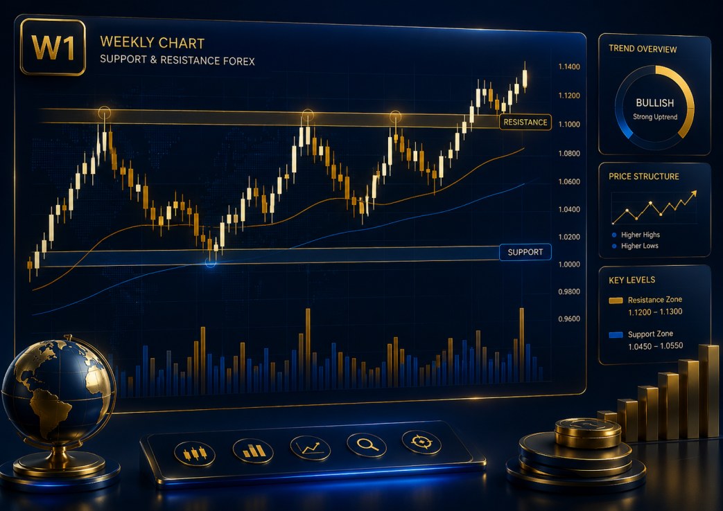 Weekly chart support resistance forex
