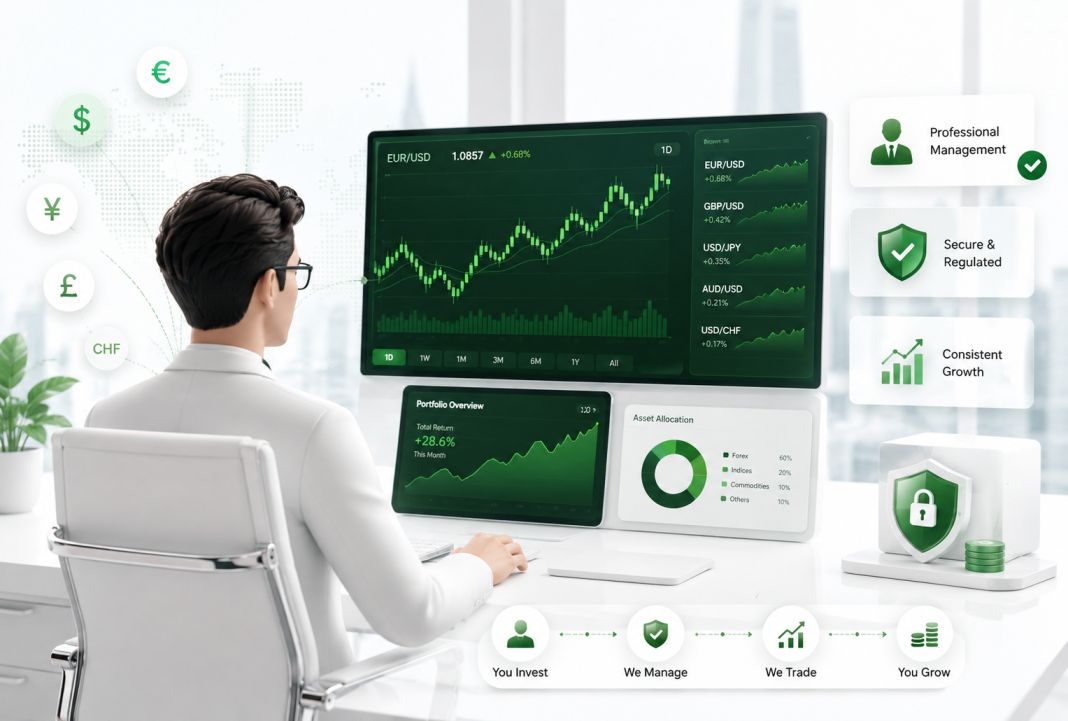 What is managed forex investment — professional analyst reviewing market data