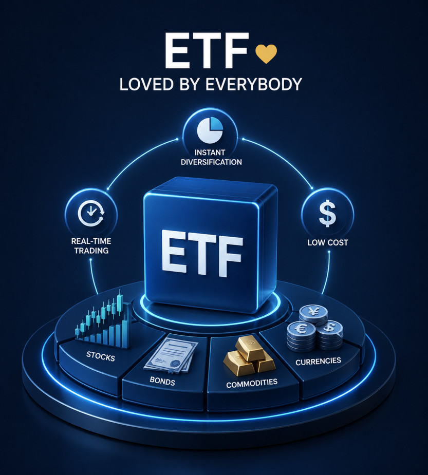 ETF trading screen showing real-time market data and index tracking