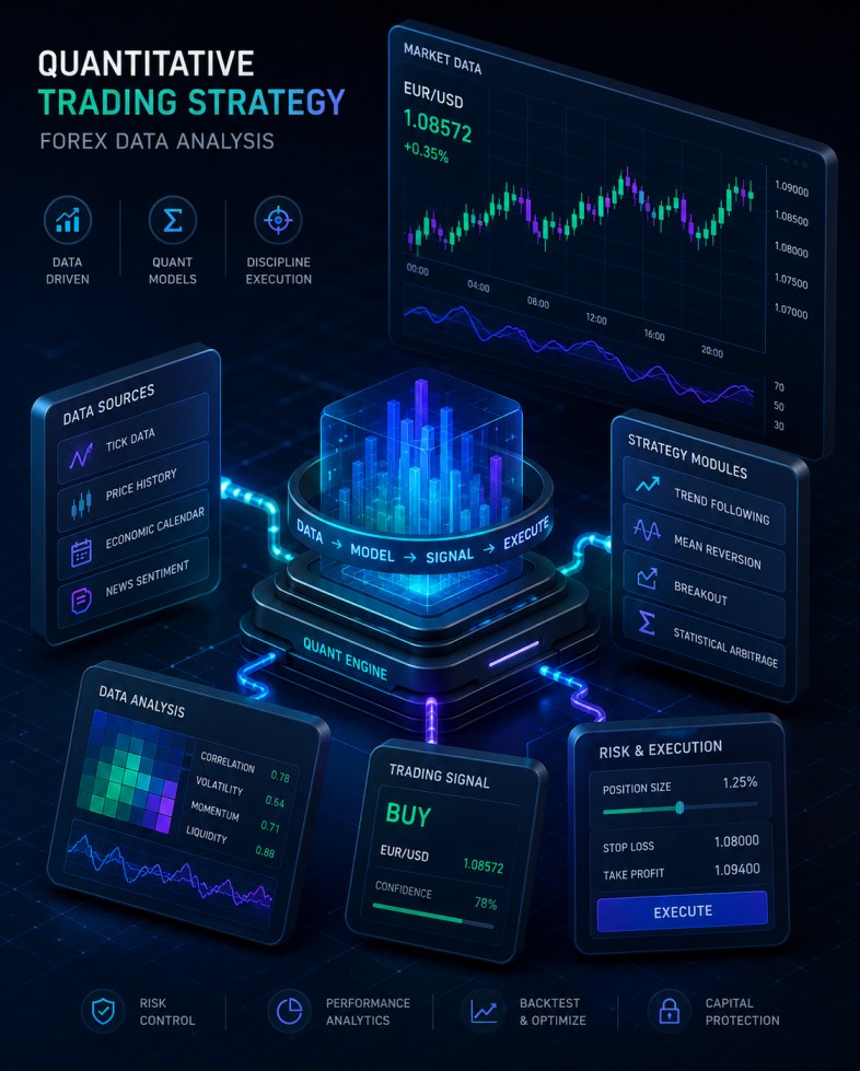 Quantitative trading strategy — forex data analysis and pattern detection
