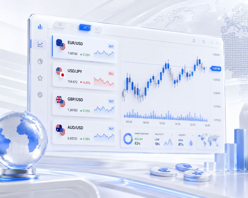 Forex currency pairs displayed on a professional trading terminal during the Asian session