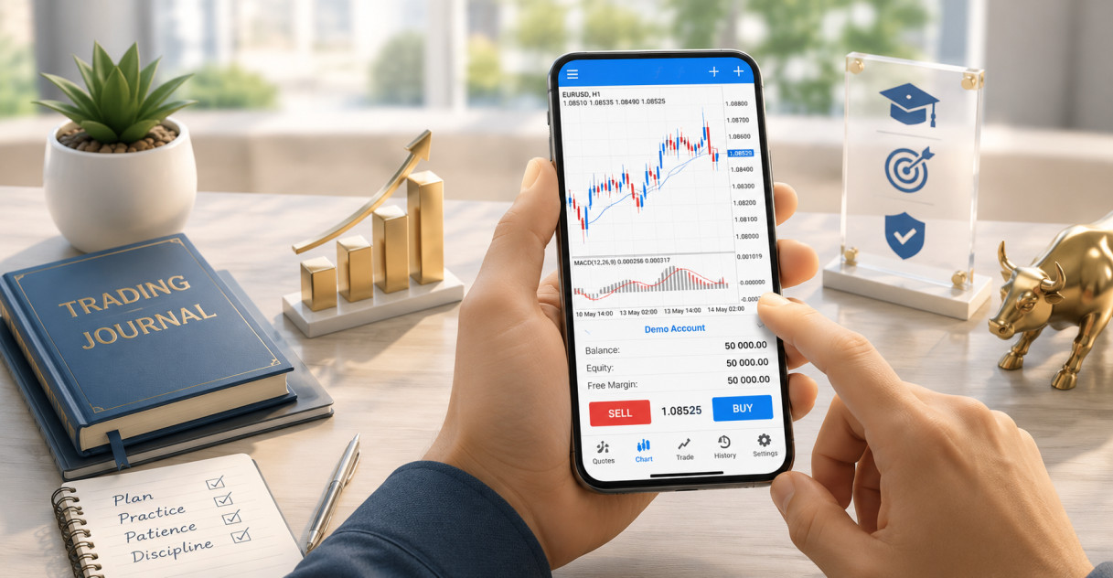 Start trading in demo on MT4 platform